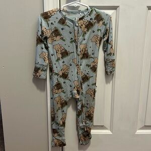 Cute Cotton Winnie The Pooh Zippy. 3-6 months.